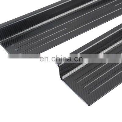 4*4 Carbon Fiber Door Sill 4 Doors for Jeep Wrangler JL 2018+ Accessories Black Door Sills photo-3