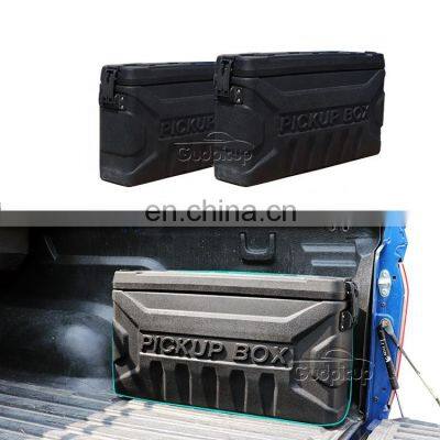 Universal Car Larger Storage Space Double Door Hard Plastic Tool Box Toolbox for Ford Ranger F150 Hilux