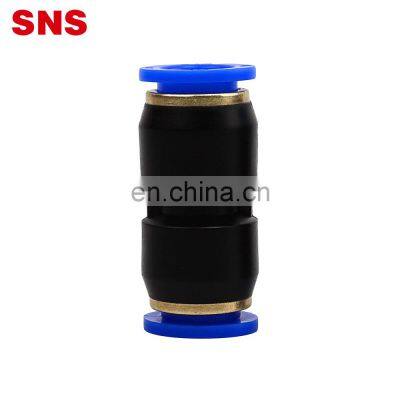 SNS SPU Series Push to Connect Plastic Quick Fitting Union Straight Pneumatic Air Tube Hose Connector photo-2