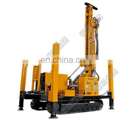 260m crawler Water well drilling track mobile water well drill rig With Mud Pump