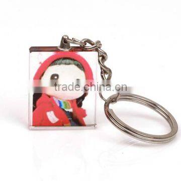 UV printing keychain peronalized crystal cartoon keychain