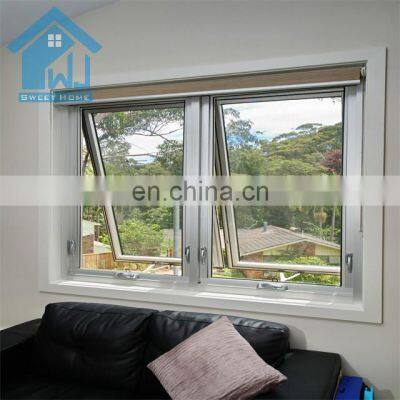 high quality glass awning window aluminum awning window for villa factory