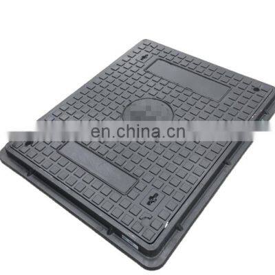 Plastic composit Rectangle manhole covers handhole polymer frp frame & cover