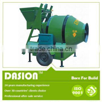 Best selling small rotating drum mobile concrete mixer JZM350