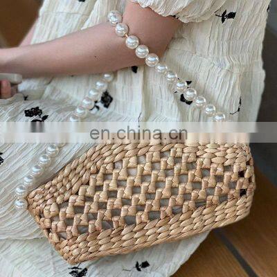 Collection Of New Design Water hyacinth Handbag for Party, Woven Straw Bag with Pattern Wholesale Vietnam Manufacturer