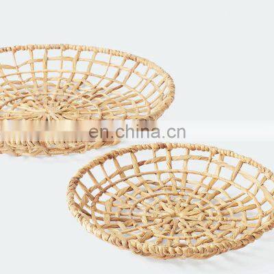 Hot Sale Decorative Set Of 3 Boho Water Hyacinth Wall Hanging Decor Wholesale Made in Vietnam photo-3