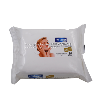 OEM 25pcs Female Makeup Remover Wet Wipe Biodegradable Wet Tissue Deep Cleansing Wet Towel OEM photo-2