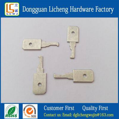 Tin Plated Copper Terminals, Connector Joint Terminals, and Cold Junction Terminals for Electronic Components. You Can Choose Copper or Brass Material, and Customize the Mold According to the Customer's Design Size.