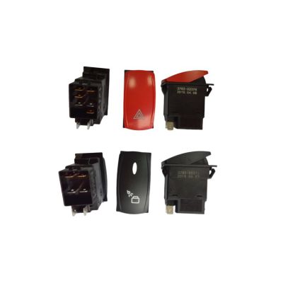 Bus electrical spare parts 3792 24V 5pin 6pin 8pin various lights control switch rocker switch use for King Long ZhongTong Bus