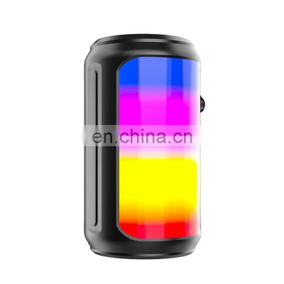 Portable Wireless Mini Bluetooth Speaker Outdoor Subwoofer Speaker With Colorful Led Flashing Light