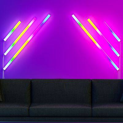 LED Smart Wall Lights table lamps Esports game atmosphere RGB Light For Bedroom Decoration sound activated light
