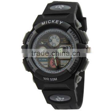 Christmas Promotion Gift Wristwatch multifunction stainless steel back water resistant led watch