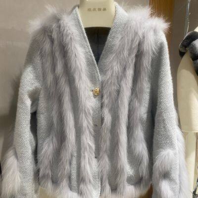Fox fur coat for women short fashion celebrity design niche