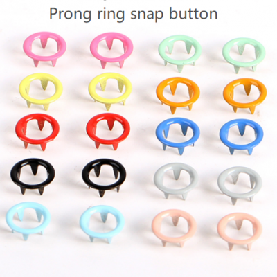 Prong ring snap button SS / brass material for baby garments