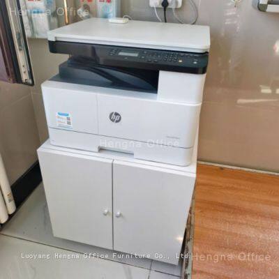 Support d'imprimante en acier pour bureau technique de Vancouver, station d'imprimante mobile de 260 mm avec roues silencieuses, finition en poudre anti-rayure