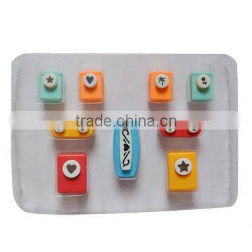 Craft Paper Punch Set, Novelty Different Pattern Plastic Craft Punch Set photo-5