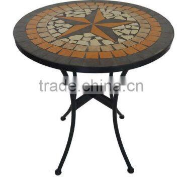 2015 New hot sale outdoor metal mosaic table