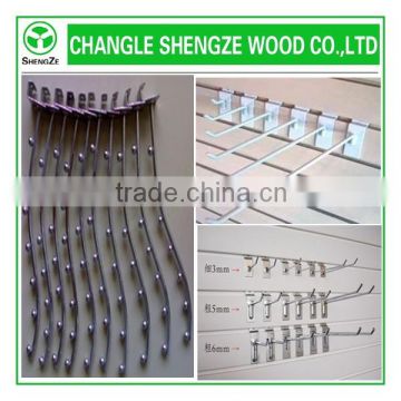 Decoration mdf slatwall panels/slotted grooves mdf board/slotted melamined mdf used in supermarket