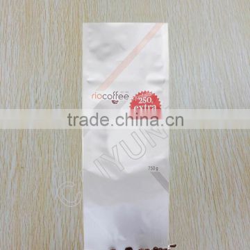 Side gusset Coffee packaging bag with air valve for coffee bean and powder packaging