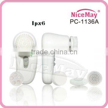 6 in 1 facial cleansing brush