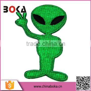 BOKA embroidery green little frog patches factory direct sell applique