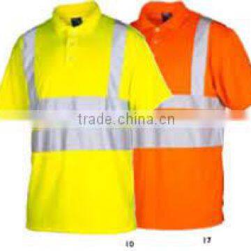 Reflective Safety Hi Vis Polo Shirt