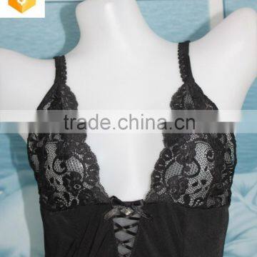 Sexy Mature Baby Doll Lingerie Baby Doll Fashion Lace Open Transparent ,nylon/spandex Underwear photo-5