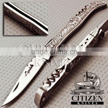 CITIZEN KNIVES, BEAUTIFUL CUSTOM HAND MADE STAINLESS STEEL FOLDING KNIFE