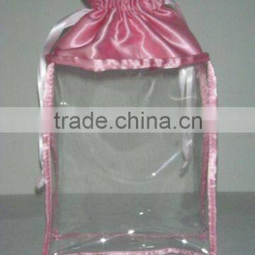 New design pink pvc drawstring bag