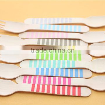 Disposable Wooden Cutlery Set Picnic Cutlery Wedding Disposable Wooden Party Cutlery Wooden Forks