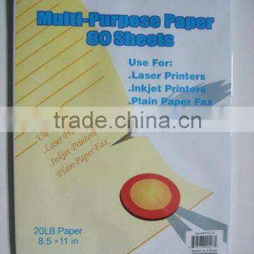 A4 Colored Computer Printing Copy Paper for Home, School, Office, OEM Supplier