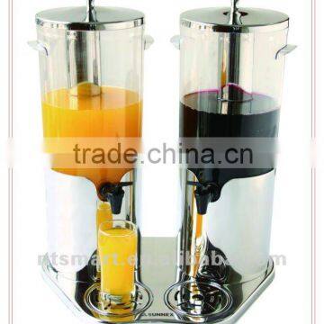 Stainless Steel Double Tank Juice Dispenser