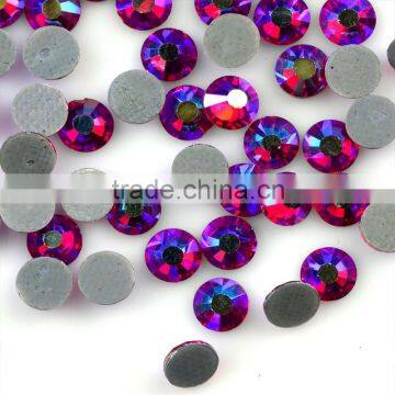 Siam AB Hotfix Crystal Rhinestones Iron on Stone Supplier, Transfer Crystal Rhinestone with ss10 Wholesale for Wedding