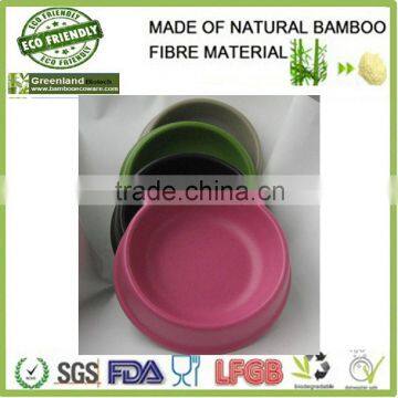 factory selling wholesale new pet product eco-friendly bamboo material pet bowl, bamboo fiber pet cat food holder pot