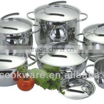 12Pcs Stainless Steel Cookware