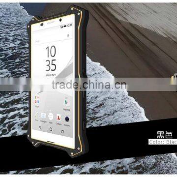 Love Mei MK2 Series Metal Aluminum Phone Cases Cover Flip Leather Shockproof Case For Sony Xperia Z5 TB-0152 photo-4