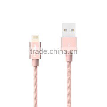 ROCK Original RCBO432 Metal Nylon Braided 8pin Cable for All Apple Device 2.1A Max 1M Metal Charge&sync Round Cable photo-4
