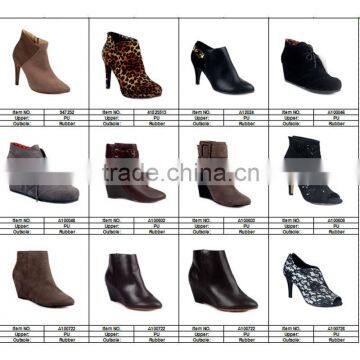 Hot Sale Lady Casual Round Toe Women's Zipper High Thick Heels RED BLUE PINK BLACK WHITE Platform Play Boots