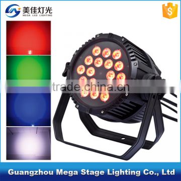 New design outdoor 18pcs 5-in-1 12w rgbwa ip65 led par light