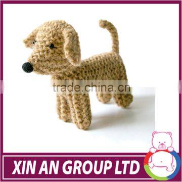 Custom baby gift soft animal shape knit toy