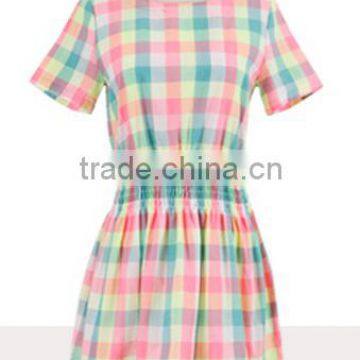 Beautiful checkered dresses for girls