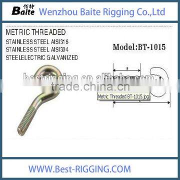 Sale Stainless Steel Aisi 316 304 Metric Threaded Hardware Q Hook Carabiner Rigging Screw Galvan photo-2