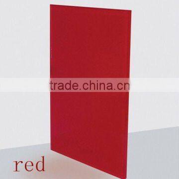 6mm red lacquered glass