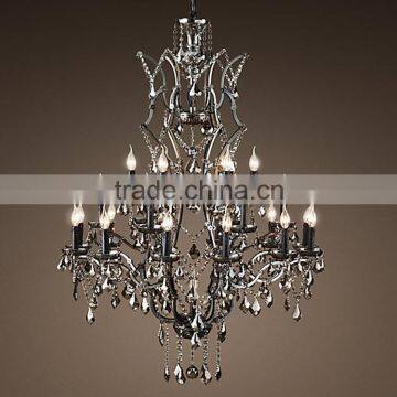 Luxury Large Big Hotel Lobby Restaurant Chandeliers Lighting Crystal Chandelier Ceiling Pendant Hanging Light Fixture CZ2519B/25