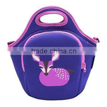 Fashionable Insulated Neoprene Lunch Bag for Kids, Customized Designs and Sizes Welcomed