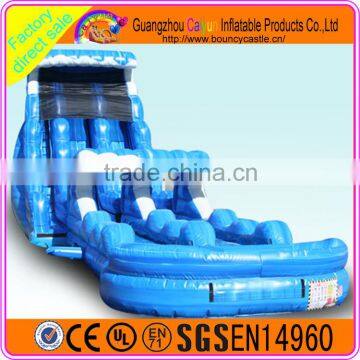 Customized inflatable water slide,popular inflatables slide with pool for sale