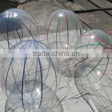 2015 small inflatable clear plastic ball