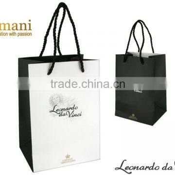 CARMANI Decorative paper bag with LEONARDO DA VINCI