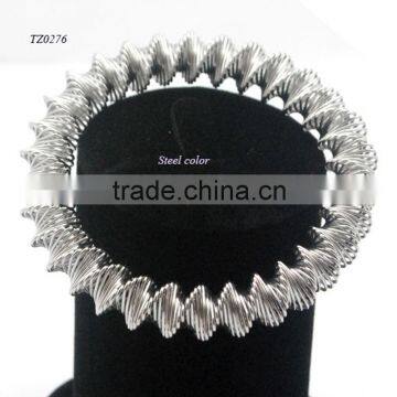 Fashion Twisted Stainless Steel Wire Elastic Band Bracelet