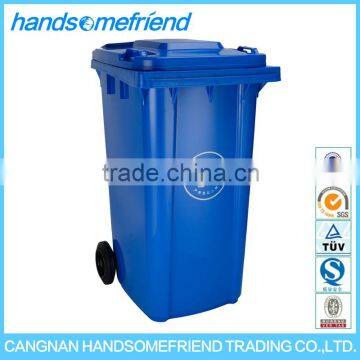 240 liters Outdoor mobile dustbin,large plastic mobile dustbin,waste recycling plastics dustbin